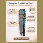 Trailmate Ultralight Backpacking Trowel – Compact Cathole Shovel & Tent Stake Puller, Leave No Trace Dig Tool for Hiking & Camping