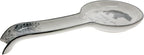 Pavilion Gift Company - At The Cabin - Bear 9" Stoneware Ceramic Spoon Rest Woodsy Outdoorsy Adventure Cabin Camping Camper Camp RV Tent, Gray & White