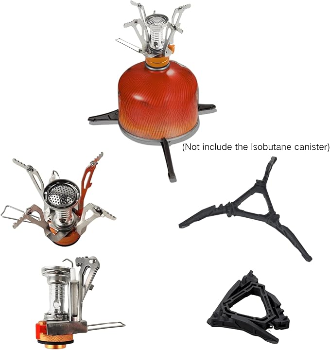 BeGrit Camping Cups Mugs Stainless Steel Camping Pot Food Grade Metal Camping Cookware with Folding Spoon, Vented Lids