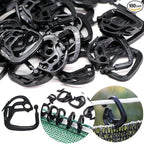 100pcs Shade Cloth Plastic Clips Hooks, Reusable Lock Grip for Sunshade Net, Windproof Garden Buckle Clip for Tent Shelters Fixing, Greenhouse Film, Awning Canopy, Anti Bird Netting Clamps