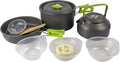 Outdoor Kitchen Utensils Set 9 Pcs Camping Hiking Cookware Portable Picnic Tableware Tourism Supplies Kit with Accessories Combination