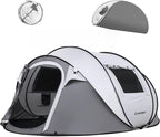 EchoSmile Instant Pop Up Camping Tent, 2/4/6 Person, Easy Setup Tent, Water Resistant Dome, Portable with Carry Bag