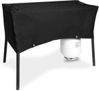 Grisun Patio Cover for Camp Chef 3 Burner Stoves, Waterproof Anti-Fade 3 Burner Stove Cover for PRO90, PRO90X, SPG90B, TB90LW, TB90LWG, TB90LWG15, DB90D, Handles for Easy Lifting, 600D Fabric, Black