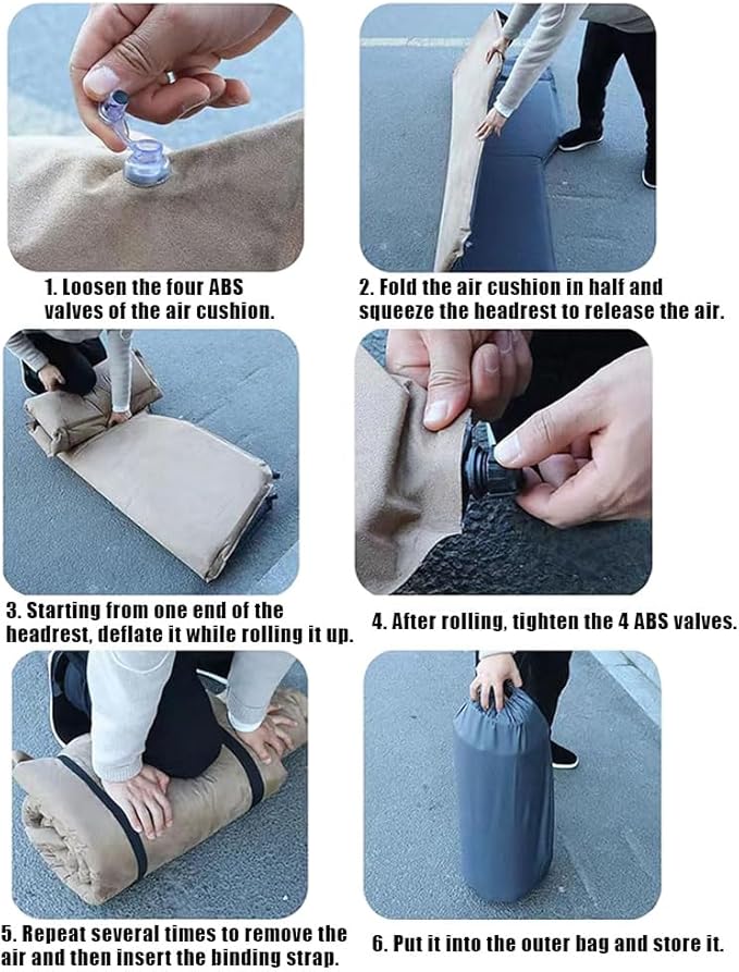 Car Inflatable Air Mattress for Nissan Patrol 2012-2024 Trunk Air Mattress Lightweight Comfortable Sleeping Air Bed Mattress Outdoor Camping Accessories,Grey