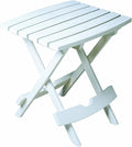 Adams Manufacturing 8500-48-3700 Plastic Quik-Fold Side Table, White