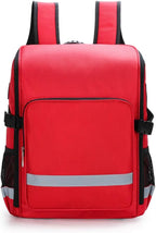 First Aid Kit Package Postpartum Visit Package, Community Care Backpack, Multifunctional Emergency Care Package for Home, Workplace, Travel, Camping, Hiking(Red)