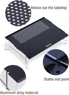 WildCall Mini Solo Folding Table Ultralight Compact with Carry Bag for Backpacking Camping Hiking Beach