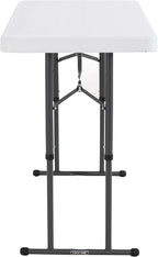 Lifetime Commercial Height Adjustable Folding Utility Table, 4-Foot