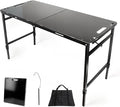 Tactical Camping Table with Adjustable Height, Collapsible Table Lightweight with Carry Bag for Camping, Travel expeditions, Hiking, Picnics, BBQs & Beach Trips