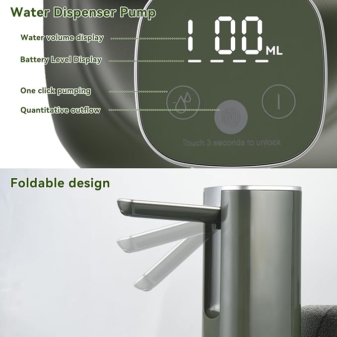 5 Gallon Water Jug, BPA-Free Portable Large Water Container, Emergency Water Storage for Outdoor Hiking, Camping, Backpacking