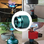 Propane to Butane Adapter Camping Stove Adapter Gas Adapter Converter 16 oz Propane Tank Input EN417 Valve Output Camp Fuel Refill Adapter for Outdoor Backpack Hiking (Dark Green X 2 Pack)