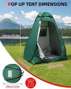 Abahub Pop Up Solar Shower Tent Kit, Portable Instant Privacy Tents with 5 Gallon Solar Shower Bag, Outdoor Changing Room for Camping, Beach