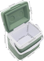 8.5 Liter Camping Cooler, Hard Ice Retention Cooler Lunch Box, Portable Small Insulated Cooler for Outdoor, Beach, Picnic, Travel