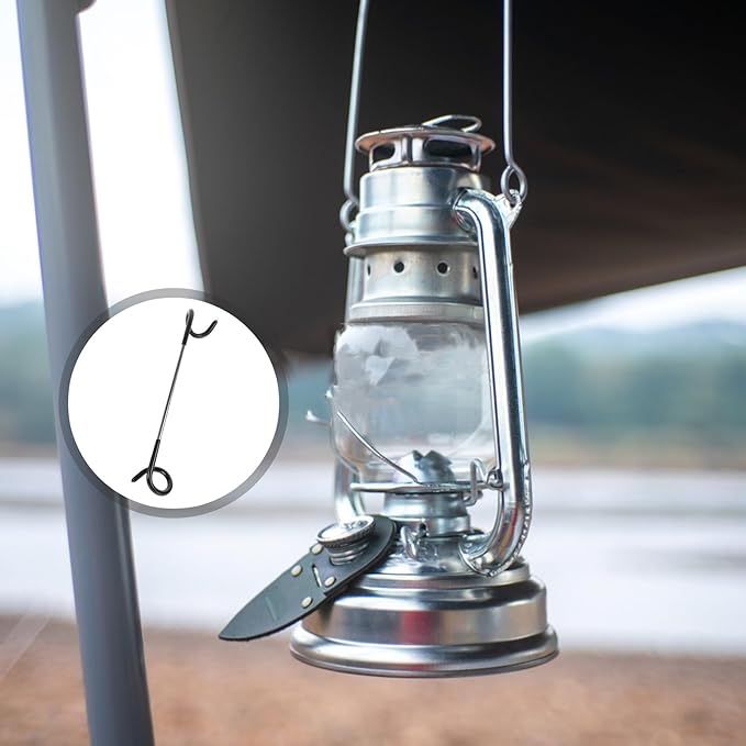 Camping Lantern Hook Hanger Stainless Steel Outdoor Lantern Holder Portable Tent Light Hook for Hiking Backpacking Camping Gear