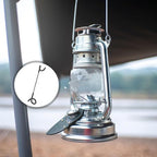 Camping Lantern Hook Hanger Stainless Steel Outdoor Lantern Holder Portable Tent Light Hook for Hiking Backpacking Camping Gear