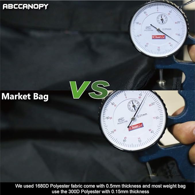 ABCCANOPY Canopy Weights Set of 4-100LBS Sand Bags for Pop up Tent, Weight Bags for Outdoor Gazebo, Trampoline, Pergola, Gray (Without Sand)