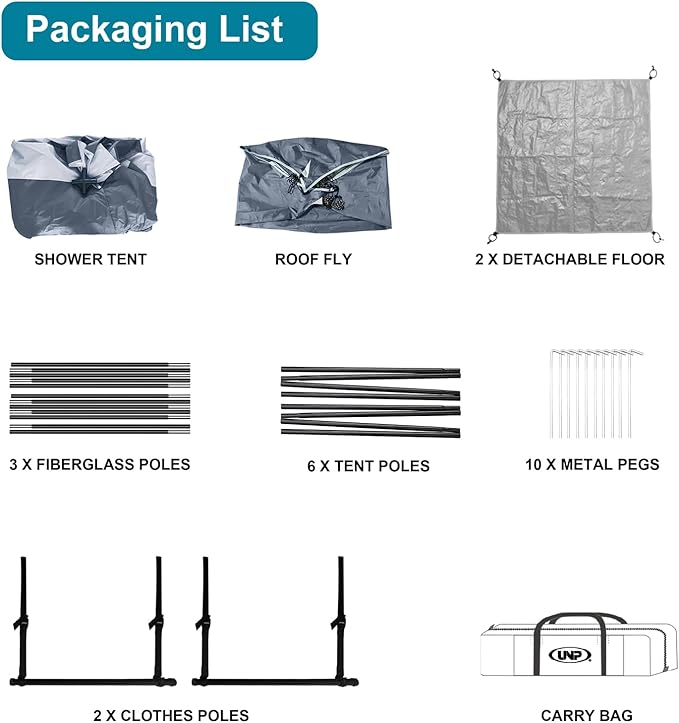 Shower Tent, Outdoor Camping Privacy Shelter-Dressing Changing Room-Portable Toilet Tent for Hiking Sun Shelter Picnic Fishing