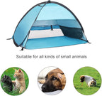 Pop Up Dog Beach Tent,Mini Head Tent,can be Fixed Small Dog Beach Sun Shelters Tent,shelter for cat,Waterproof and Breathable Mobile Phone Stand with Nails