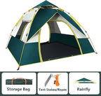 83x59x49 Inch Pop-Up Camping Tent for 2-3 People, Waterproof & Lightweight Ultralight Dome Tent, Instant Setup 4-Season Family Tent for Hiking, Backpacking & Outdoor Adventures