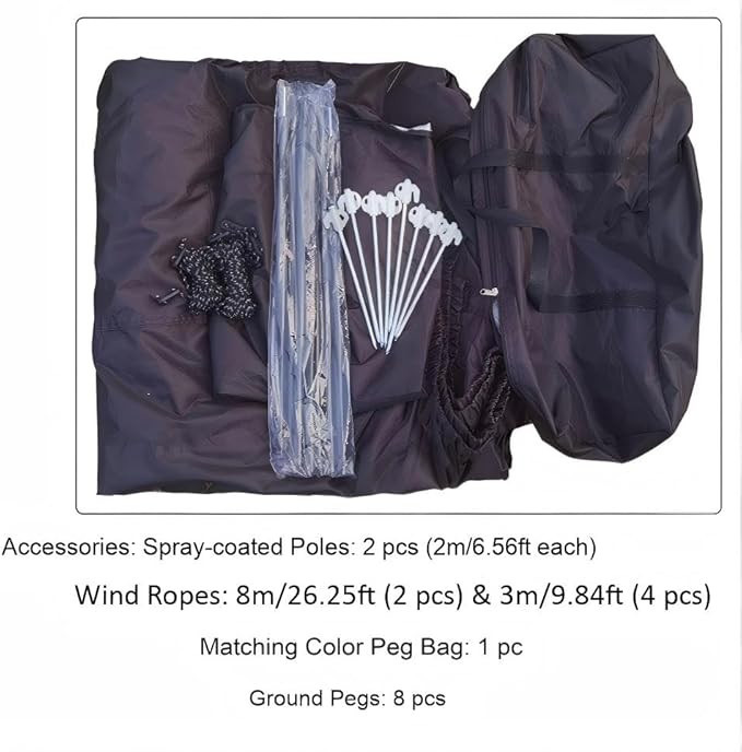 2-in-1 Hatchback Tent & Car Awning | SUV/Minivan Tailgate Sun Shelter for Camping, Beach & Road Trips Waterproof 3000MM UPF 50+ (Upgraded Rip-Resistant)