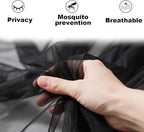 Car Camping Tailgate Mesh Screen, Breathable Vehicle Net Tent for Tailgates with U-Shaped Zipper, Auto Rear Shades Protection Accessories, Universal for SUV, Mini Van, MVP