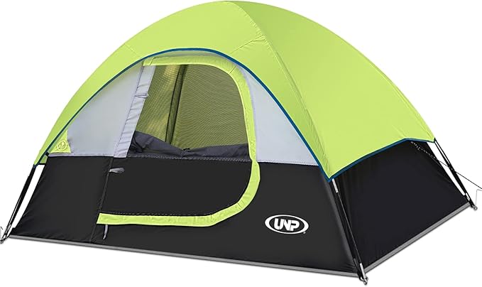 Camping Tent 2-4 Person, Waterproof Windproof Tent with Rainfly Easy Set up-Portable Dome Tents for Camping…