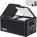 ICECO VL75ProD Portable Refrigerator, 12v Dual Zone Fridge Freezer with SECOP, 0°F to 50°F, 79Qt 12V Portable Freezer with Reversible Lid, Car Fridge portable AC/DC For Car, Camping |with Cover