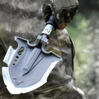 Zune Lotoo Survival Shovel Multitool 28 in 1 Luxury Kit, Tactical Camping Folding Shovel, Unbreakable Martensitic Steel Adjustable 7 Angles 24-35.4'' Length, Compact Gear for Outdoor Hiking Emergency