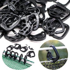 50pcs Shade Cloth Clips, Plastic Lock Grip Hooks Hanging Clamps Buckle for Sun Shade Cloth Net Anti Bird Netting Garden Film Greenhouse Shade Cloth Cover Mesh Tarp Outdoor Sun Shades Hoops
