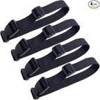 Nylon Strap with Buckle, Quick Release Short Adjustable Straps with Buckles, Securing Tie Down Straps for Backpacking, Compression Golf Bag, Camping Outdoor Activities 1" x 94" (8ft) 4Pcs