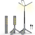 BUBRA 40" Telescopic Camping Light with Stand, 8000mAh Rechargeable LED Work Light & Camp Lantern, 1000LM Portable Tripod Lamp, 20H Runtime for Power Outages, Survival Gear and Camping Essentials