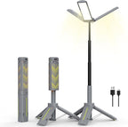 BUBRA 40" Telescopic Camping Light with Stand, 8000mAh Rechargeable LED Work Light & Camp Lantern, 1000LM Portable Tripod Lamp, 20H Runtime for Power Outages, Survival Gear and Camping Essentials