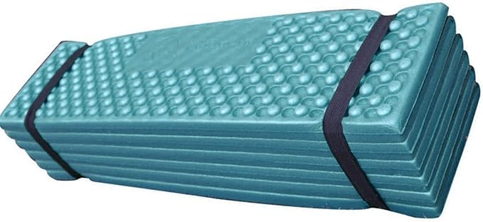 Alomejor Double Egg Crate Foldable Sleeping Pad, Soft PVC Thickened Isolation Pad for Camping (186 * 57)
