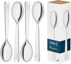 Opinel Perpétue Flatware Collection, Timeless and Elegant Stainless Steel Construction, Dishwasher Safe, Designed in France, Made in Portugal (4 Piece Table Spoon Set)