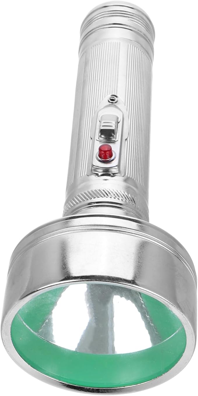 Angoily Flashlight, Vintage Flashlight LED Camping Gear Lantern Battery, 50 Lumens, Treasure Old Retro Handheld Night Searchlight, Water-Resistant and Hiking Worklight, Modern Farmhouse Decor