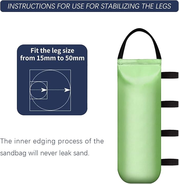 112 LBSCanopy Weights Sand Bags for Canopy Outdoor Advertising Tent Sunshade Fixed Windproof Pop up Canopy Tent (Without Sand) 4-Pack