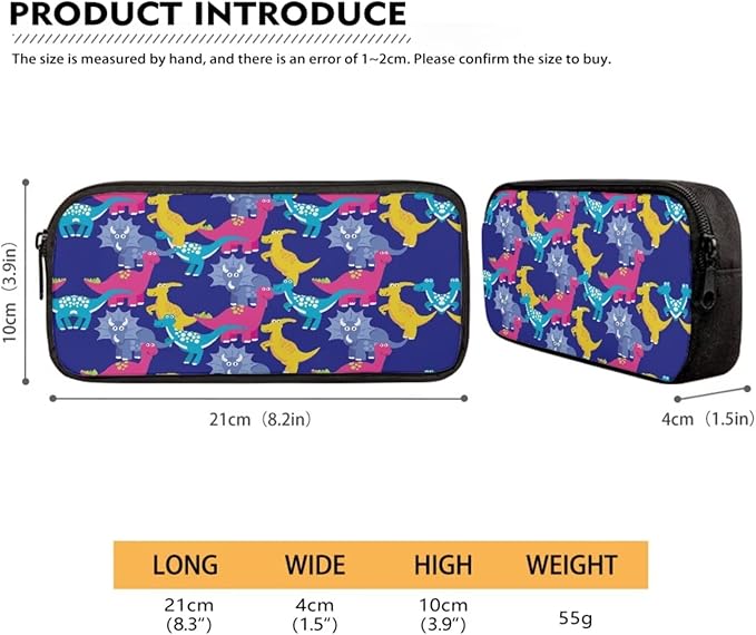 3 Pcs Cartoon Dinosaur Patterns Backpack, Matching Sturdy Lunch Bag and Large Capacity Pencil Case Set for Primary School Students, Lightweight Stylish Bag Set