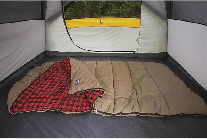 Guide Gear Sleeping Bag for Adults, Cold Weather, Winter, Hiking, Camping, Hunter, Canvas, -30 Degrees