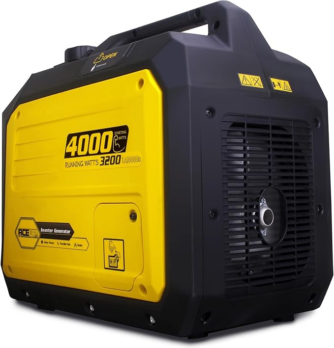 Aceup Energy 4000 Watt Portable Inverter Generator 149cc, Gas Quiet Generator for Home, RV-Ready, EPA Compliant