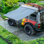 FMS Simulation Micro Scale Model Universal ARB Metal Tent Simulated Rest Side Awning for 1/8 1/6 1/10 RC Car Decoration Fake Props Accessory for RC Crawler Car