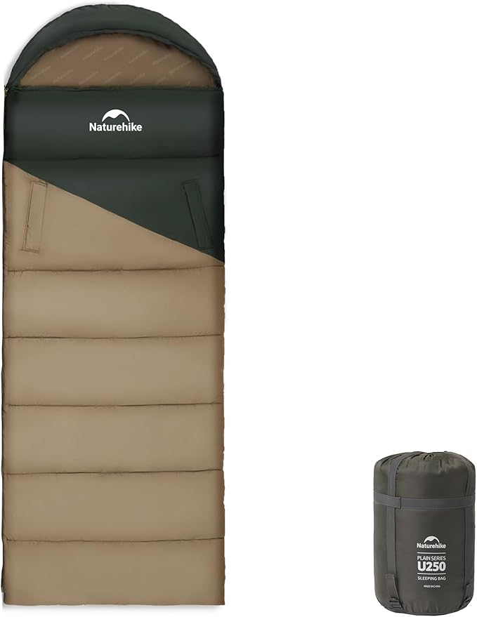 Naturehike Camping Sleeping Bag for Adults, Backpacking Compact Sleeping Bags 47℉, Lightweight for Camping, Hiking 3 Seasons