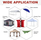 ABCCANOPY Canopy Weights 120 LBS Tent Sand Bags,4-Pack Red (Without Sand)