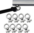 8Pcs Awning Rail Stoppers 6mm for RV Caravan Motorhome Campervan Camping Tent Equipment Awnings Accessories, 304 Stainless Steel Awning Piping Stopper