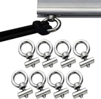 8Pcs Awning Rail Stoppers 6mm for RV Caravan Motorhome Campervan Camping Tent Equipment Awnings Accessories, 304 Stainless Steel Awning Piping Stopper