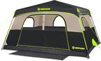 4/6/8 Person Instant Tent, Waterproof Pop Up Tents for Camping with Rainfly, 60 Seconds Easy Setup, Automatic Cabin Tent for Family Camping with Expandable Carry Bag & Upgraded Ventilation