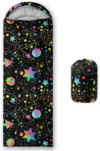 Kids Sleeping Bag for Boys and Girls,Mixed Color Star Dot-Lightweight Warm Portable Outdoor Indoor-Waterproof Cold Weather Resistant Sleeping Bag for Camping Hiking