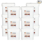 Numanna Family Pack with Meat Bucket 1,752 Servings | 12-Months Emergency Meals | Easy to Prepare for Everyday Use, Prepping & Camping | 25+ Year Shelf Life | Made in USA | Food-Grade Bucket