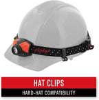 Coast FL85 615 Lumen Dual Color Pure Beam Focusing LED Headlamp with Twist Focus Hinged Beam Adjustment, Hard Hat Compatibility and Reflective Strap, Red
