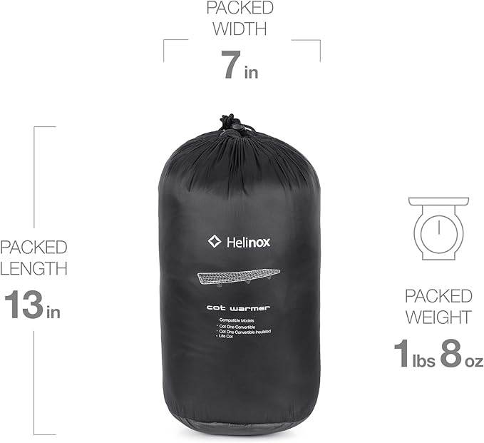 Helinox Fleece Cot Warmer Insulation Layer for Helinox Camping Cots, Regular