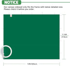 Sidewalls for 10x10 Pop Up Canopy, 210D Polyester Waterproof Canopy Sidewalls with UV Protection, Sunwall Only (Green, 10 * 10ft 3PCS)